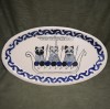 Viking Kitty Ship Narrow Oval Platter