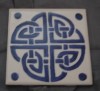 Blue Knotwork Tile