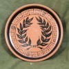 Greek 8-9 inch Dark Wreath Plate