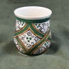 Italian Faenza Lattice in Green 2-4oz Cup