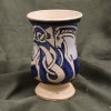 Triple Horse Blue Grey Goblet