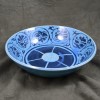 Turquoise Foliate Block Serving Bowl