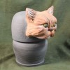 32oz Canopic Portraiture Cat Urn, no inscription